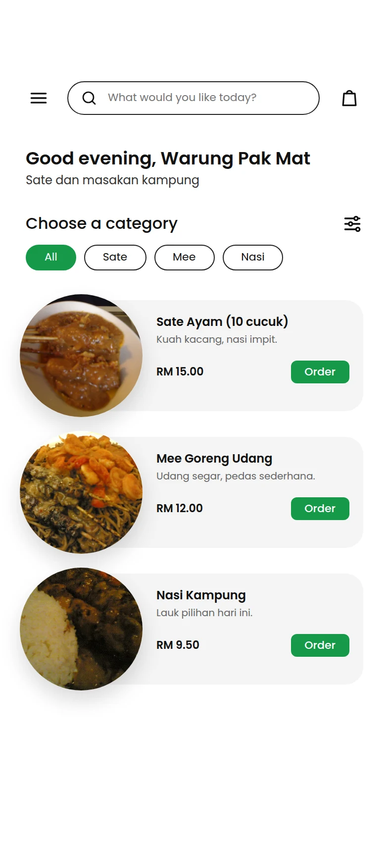 Storefront Warung: local eatery